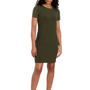Carmen Marc Valvo Studded Dress